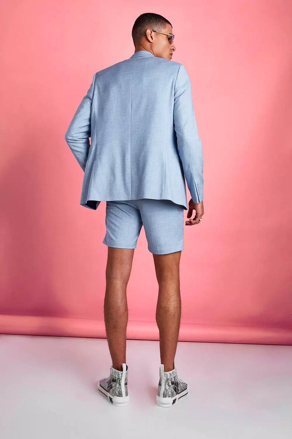 Skinny Fit Suit Shorts boohooMAN UK